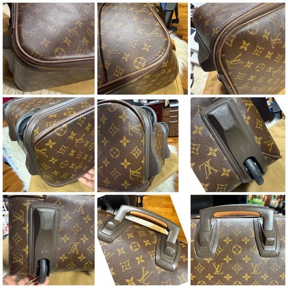 Louis Vuitton Pegase 45 Rolling travel bag monogram duster Carryall Carryon - Picture 2 of 16